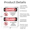 Signmission No Trespassing Authorized Only Bilingual Danger Sign, Plastic, 7in W x 10in L, 2PK OS-2PACK-DS-P-710-VS-1495 - alternate 5